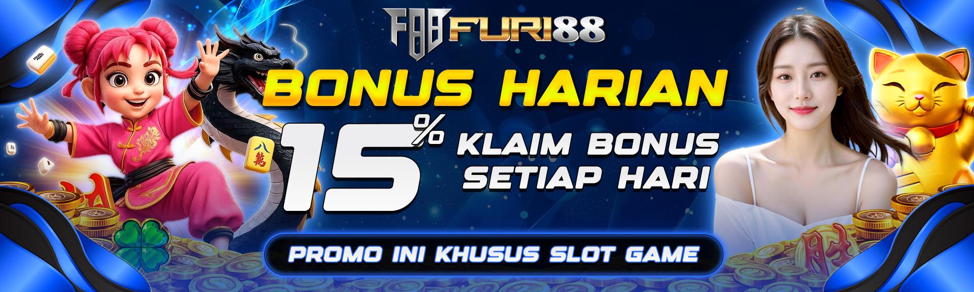 BONUS HARIAN 15%