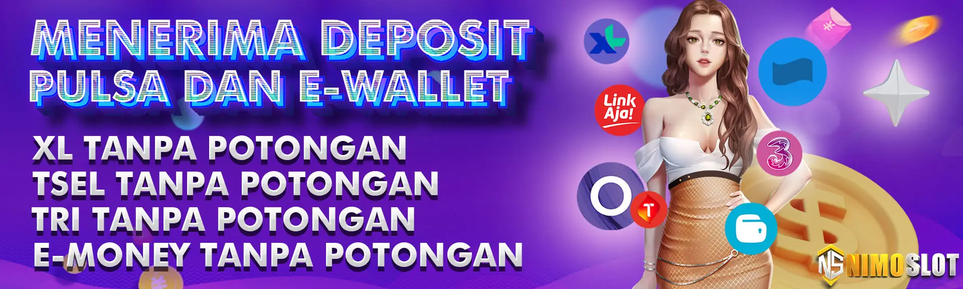 DEPOSIT PULSA TANPA POTONGAN